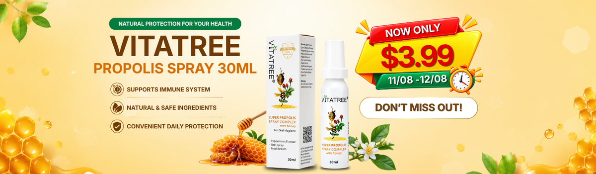 Flash Deal: Vitatree Super Propolis Spray 30ml Only $3.99 (Aug 11 - Aug 12)