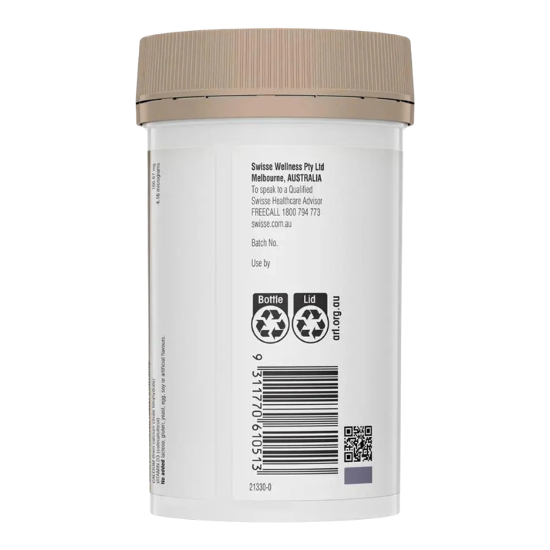SWISSE UB CALCIUM + VITAMIN D MINI 300 TAB DATE 2029