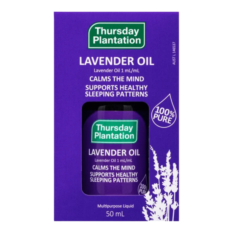Thursday Plantation Lavender Oil 100% Pure 50ml | Pure Lavender Essential Oil DATE 2030