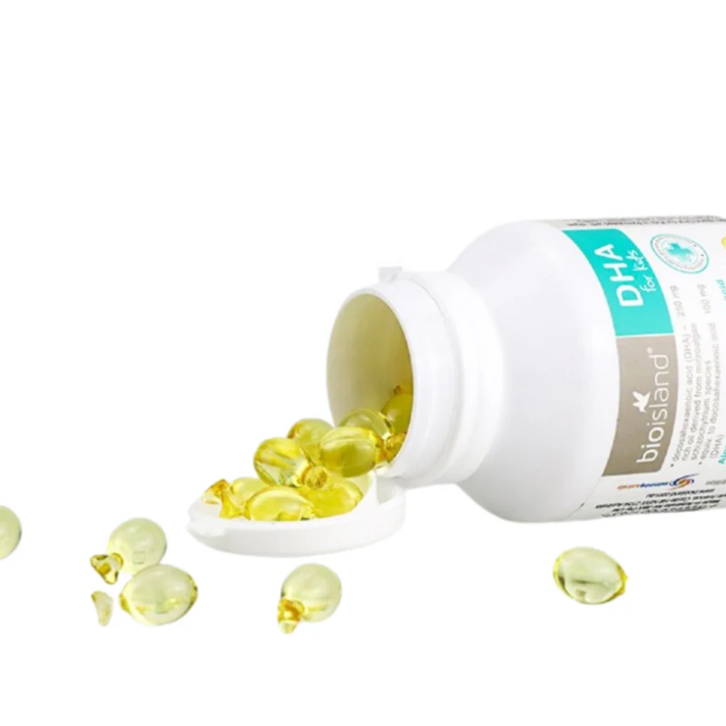 Bio Island DHA Kids 60 Capsules | Omega-3 DHA Supplement for Children DATE 2028