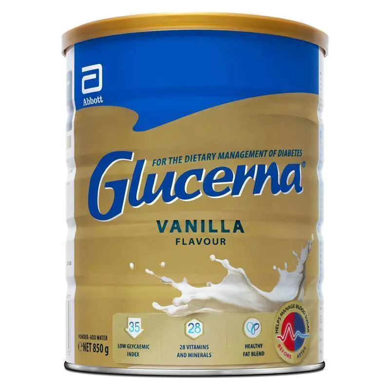 Abbott Glucerna Vanilla 850g Low GI Nutritional Supplement Powder