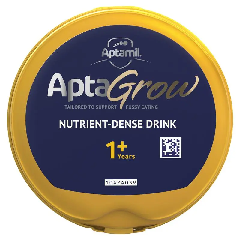 Aptamil AptaGrow 1+ Years 900g tin packaging, nutritional milk drink for toddlers 1+ year supporting growth, immunity and digestion