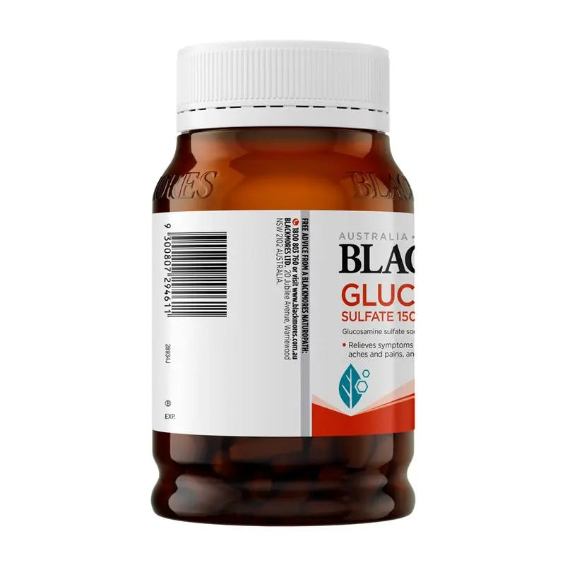 Buy Blackmores Glucosamine Sulfate 1500mg 180 Tablets. High-strength one-a-day glucosamine supplement with worldwide shipping available.
