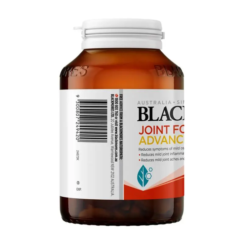 Blackmores Joint Formula Advanced 120 Tablets premium Australian joint supplement with glucosamine and chondroitin in tablet form.