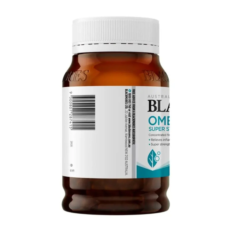 Blackmores Omega Triple Super Strength Fish Oil 150 Capsules premium Australian omega-3 fish oil supplement in soft capsules.