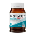 Blackmores Omega Triple Super Strength Fish Oil 150 Capsules premium Australian omega-3 fish oil supplement in soft capsules.
