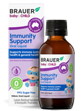 Brauer baby & child immunity support oral liquid bottle on a white background