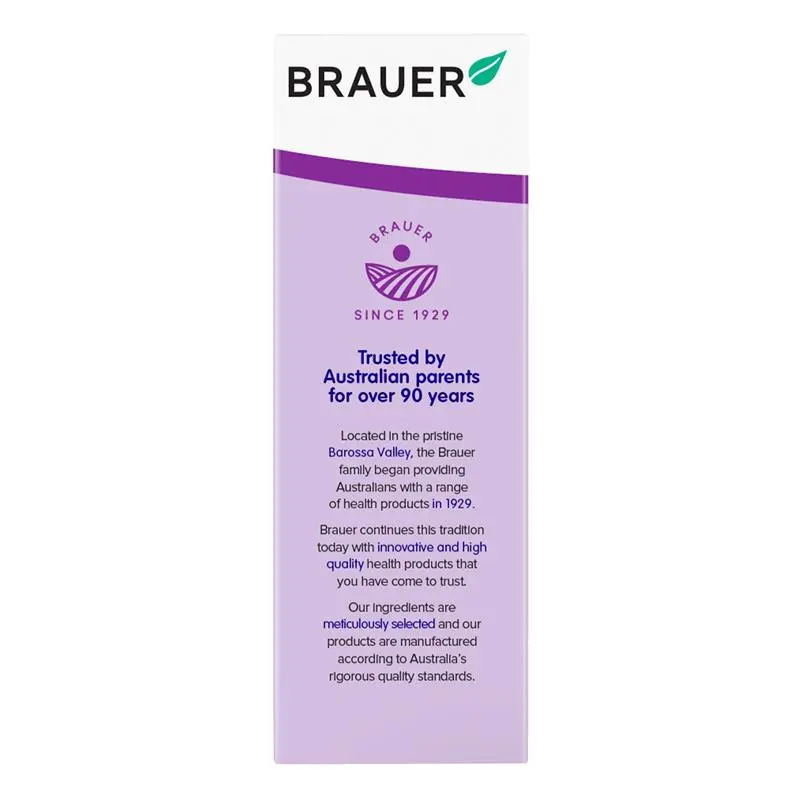 Brauer Baby & Child Teething Oral Liquid 100ml premium Australian herbal oral liquid with chamomile and vitamin D for children.