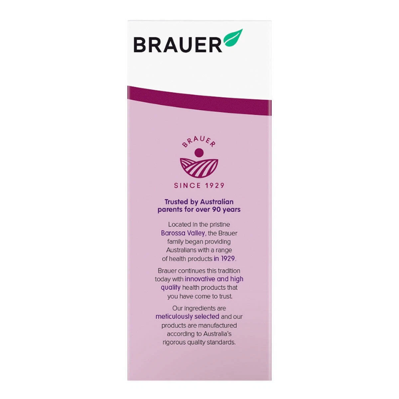 Brauer Black Elderberry Cold & Flu Forte Double Strength 200ml premium Australian elderberry liquid with Wellmune® and ivy leaf for adults.