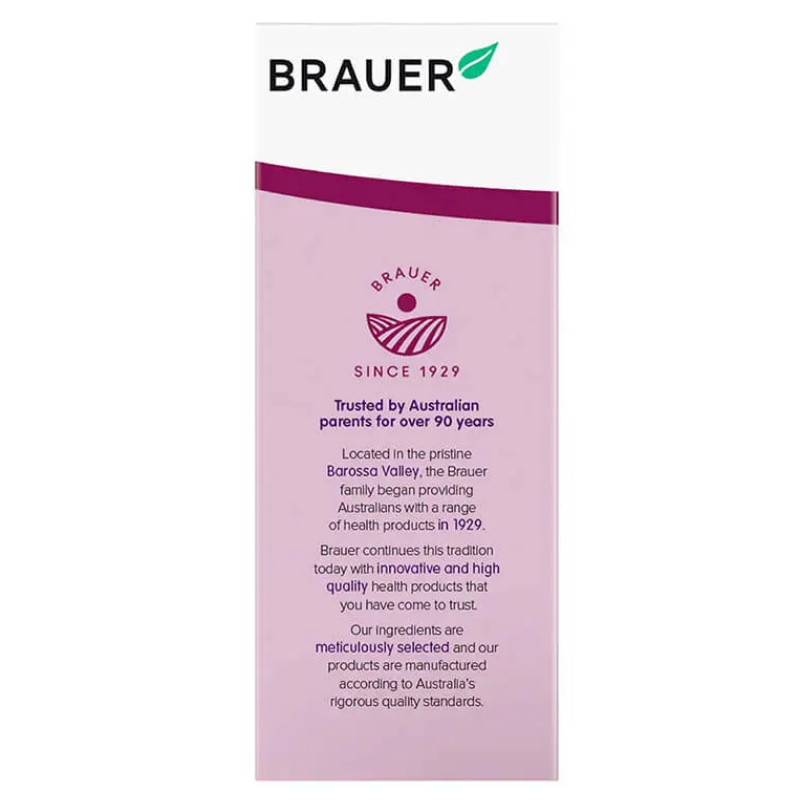 Brauer Black Elderberry Immune Forte 20ml premium Australian black elderberry immune support liquid with Wellmune®, Vitamin C, Vitamin D3 and Zinc.