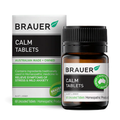 Brauer Calm 60 Tablets premium Australian homeopathic tablets in a convenient 60-tablet bottle.