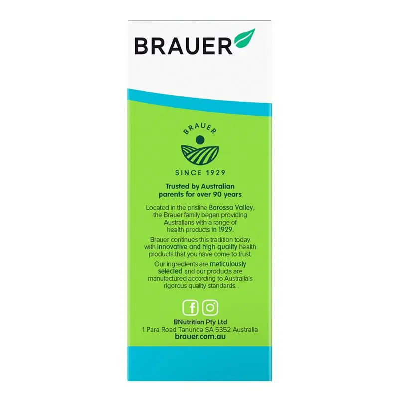 Brauer Kids Liquid Multivitamin with Iron 200ml premium Australian liquid multivitamin with iron for children aged 3 years and over.