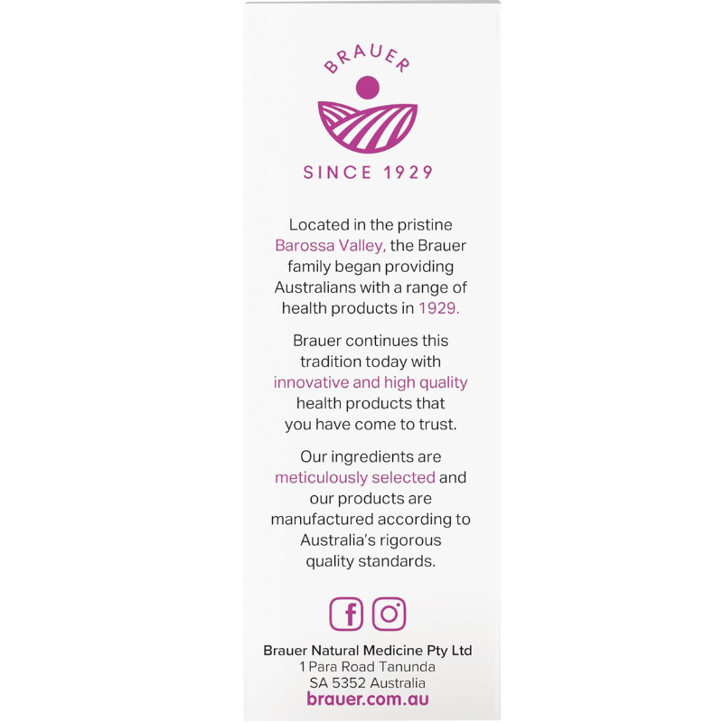 Brauer Sleep Fast 60 Tablets premium Australian rapid melt herbal sleep support tablets with California Poppy and Passionflower for adults.