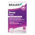 Brauer Sleep Fast 60 Tablets premium Australian rapid melt herbal sleep support tablets with California Poppy and Passionflower for adults.