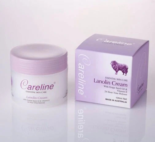 Careline Lanolin Cream Grape Seed Oil VE 100ml