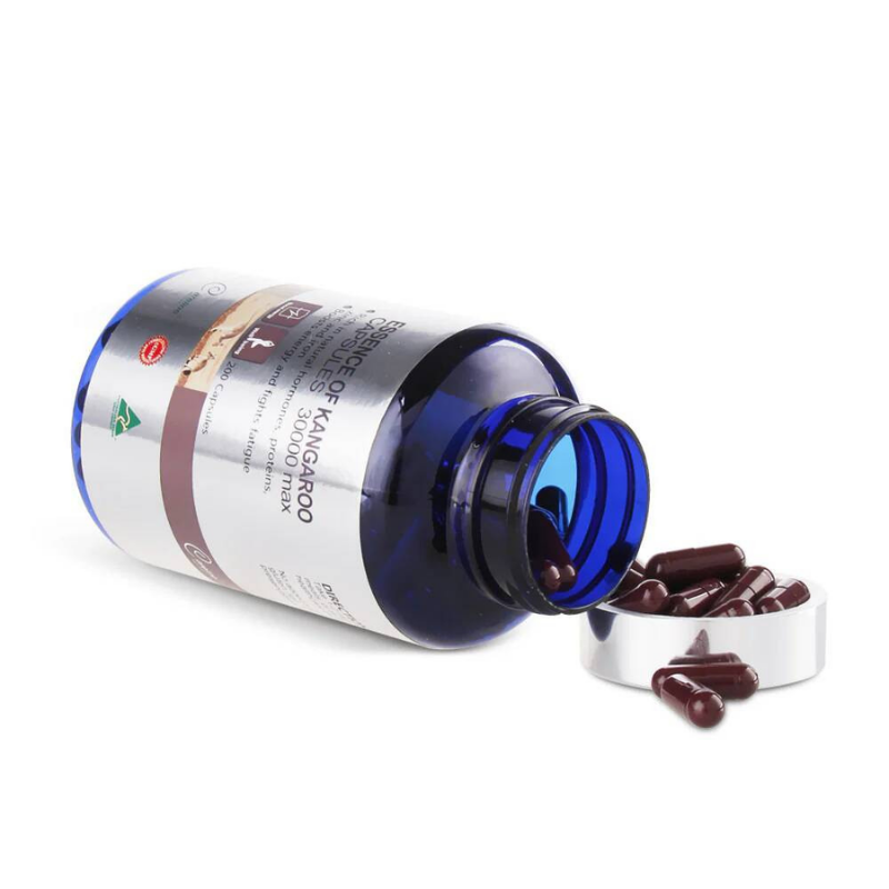 Careline Blue Summit Essence of Kangaroo 30000 Max 200 capsules premium Australian kangaroo essence supplement formulated to support energy, vitality, stamina, and overall wellbeing.