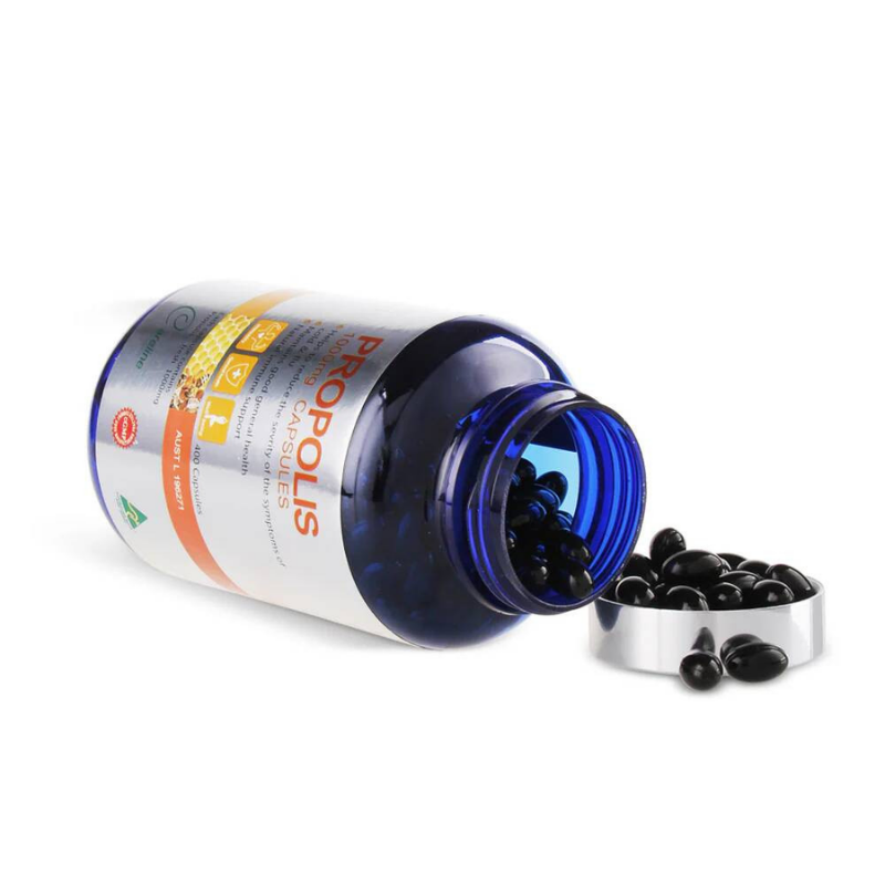 Careline Blue Summit Propolis 1000mg 400 capsules premium Australian bee propolis supplement formulated to support immune health, antioxidant protection, and overall wellbeing.