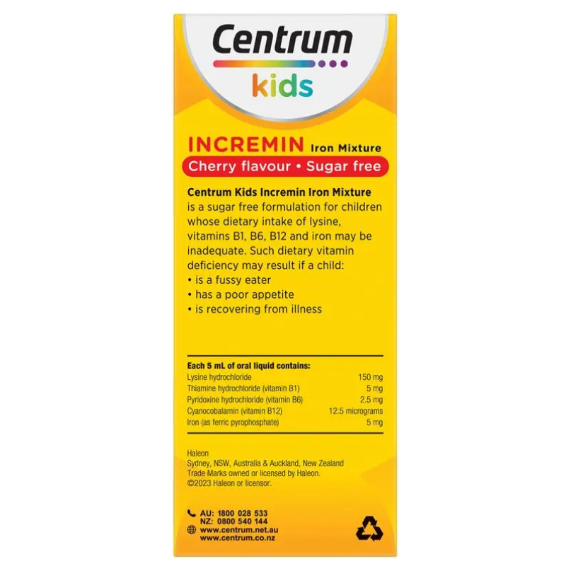 Centrum Kids Cherry Flavour 200ml liquid multivitamin for children, supporting immunity, growth, energy and daily nutritional needs with cherry flavour.