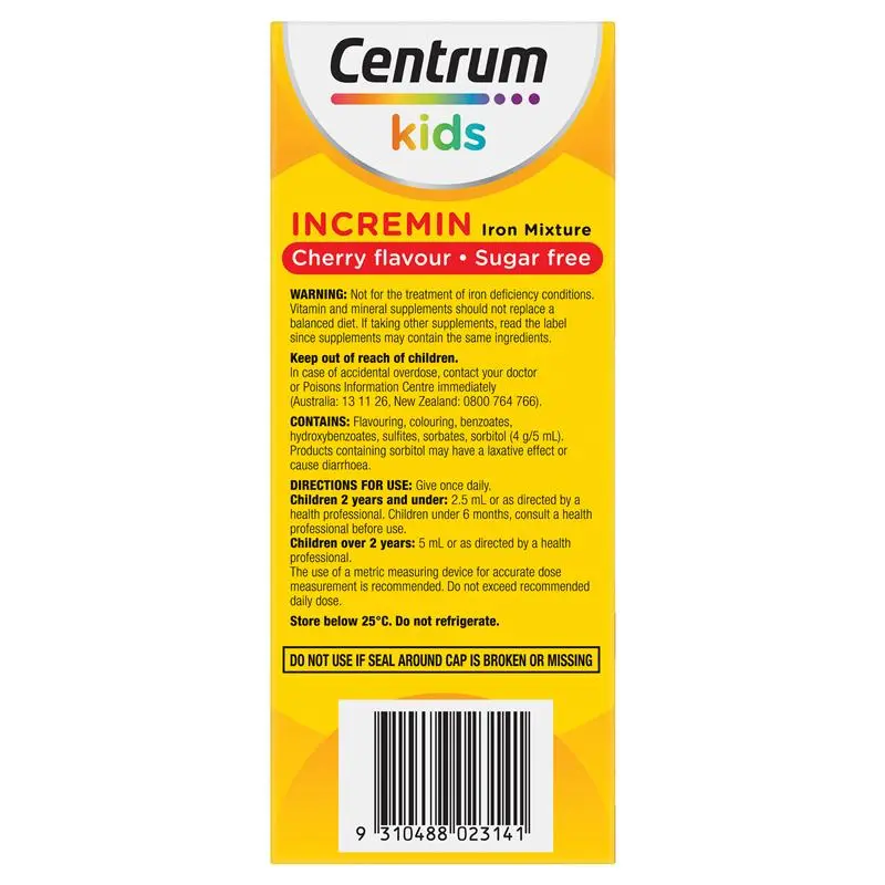Centrum Kids Cherry Flavour 200ml liquid multivitamin for children, supporting immunity, growth, energy and daily nutritional needs with cherry flavour.