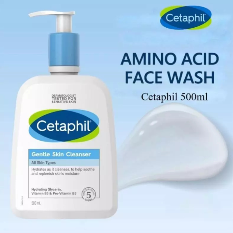 Cetaphil Gentle Skin Cleanser 500ml gentle face and body cleanser for sensitive skin.