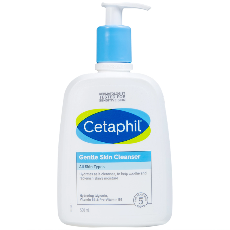 Cetaphil Gentle Skin Cleanser 500ml gentle face and body cleanser for sensitive skin.