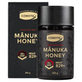 Comvita UMF 20+ Manuka Honey 250g jar packaging, ultra premium high-strength New Zealand manuka honey for immune support and wellness nutrition