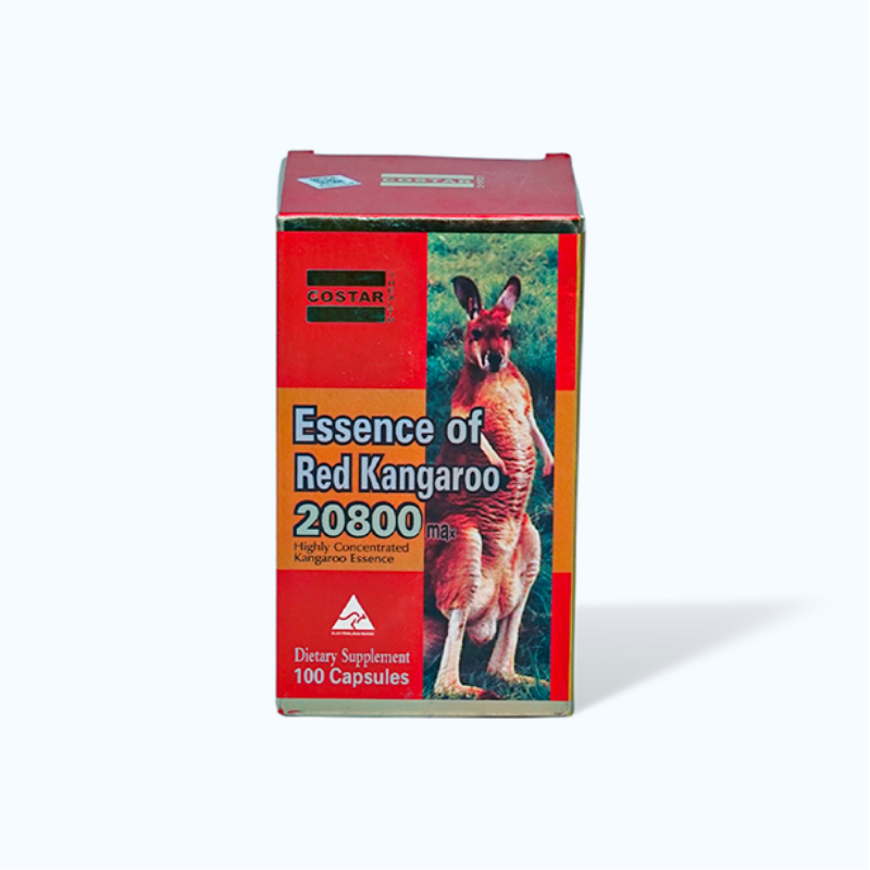 Costar Essence of Red Kangaroo 20800 Max 100 capsules premium Australian red kangaroo extract supplement formulated to support vitality, energy, and overall wellbeing.