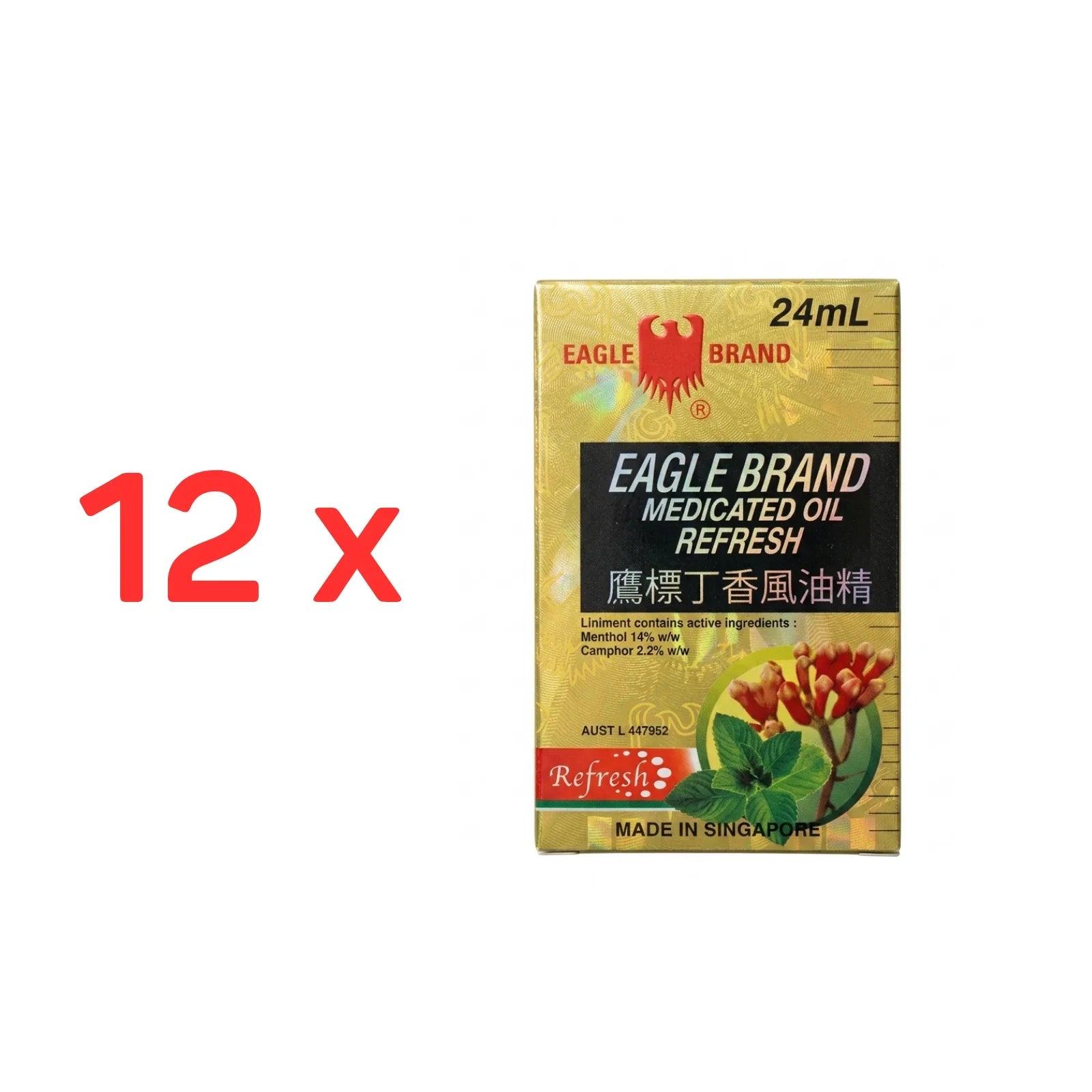 Eagle Brand Yellow Medicated Oil 12 x 24ml