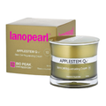 lanoparl Applestem Q10 Stem Cell Rejuvenating Cream 30ml jar in front of its gold packaging box on a white background.