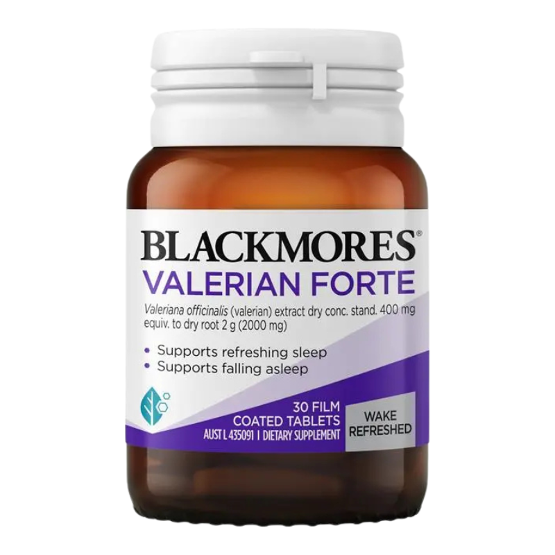 Front_packaging_of_Blackmores_Valerian_Forte_30_Tablets