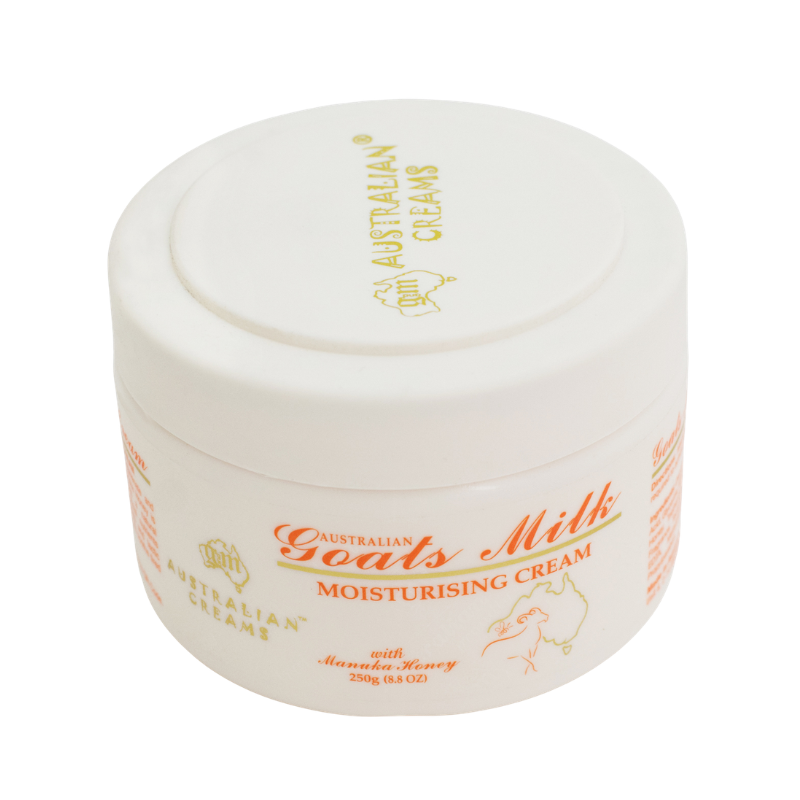 G&M Australian Goats Milk Replenishing Moisturising Cream with Manuka Honey 250g Australian face and body moisturiser for soft, hydrated skin.