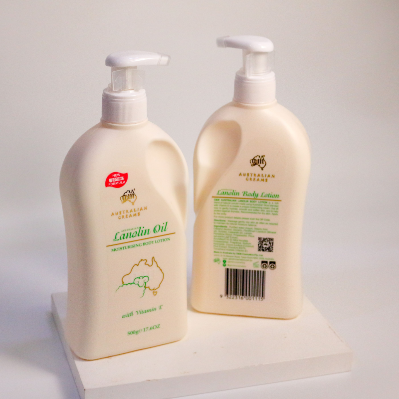 G&M Australian Lanolin Oil Moisturising Cream with Vitamin E 500g Australian face and body moisturising cream for soft, smooth and hydrated skin.