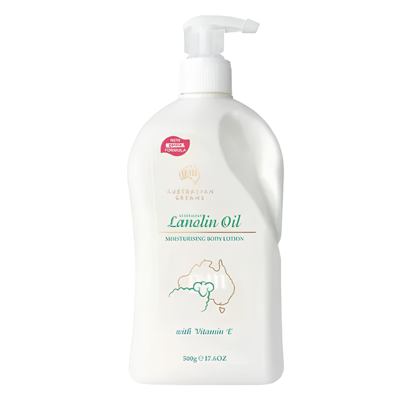 G&M Australian Lanolin Oil Moisturising Cream with Vitamin E 500g Australian face and body moisturising cream for soft, smooth and hydrated skin.