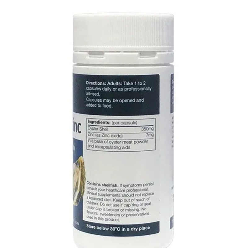 Good Health Oyster Plus Zinc 60 Capsules premium oyster and zinc supplement in easy-to-take capsules.
