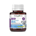 Healthy Care Kids DHA 60 Capsules, children’s omega-3 supplement supporting brain development, cognitive function and healthy eye growth.