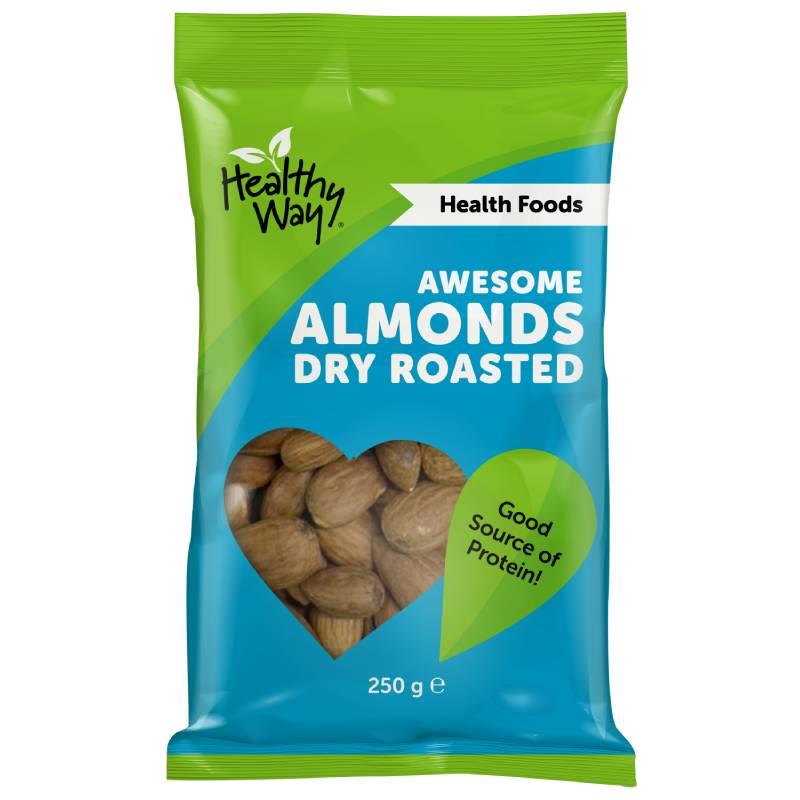 Healthy Way Awesome Almonds Dry Roasted