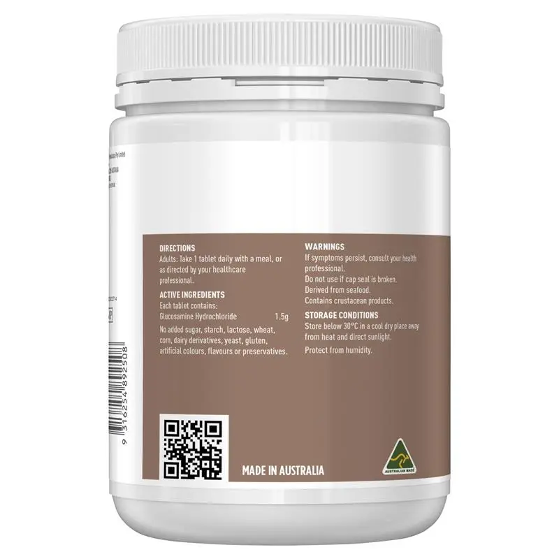 Healthy Care Glucosamine HCL 1500mg 400 Tablets, high-strength glucosamine supplement supporting joint health, cartilage maintenance and mobility.