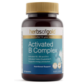 Herbs of Gold Activated B Complex 30 Vegetarian Capsules with activated B vitamins for energy production and nervous system support.