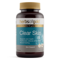 Herbs of Gold Clear Skin 60 Tablets with burdock, echinacea, zinc and vitamin A to support healthy skin and relieve mild acne.