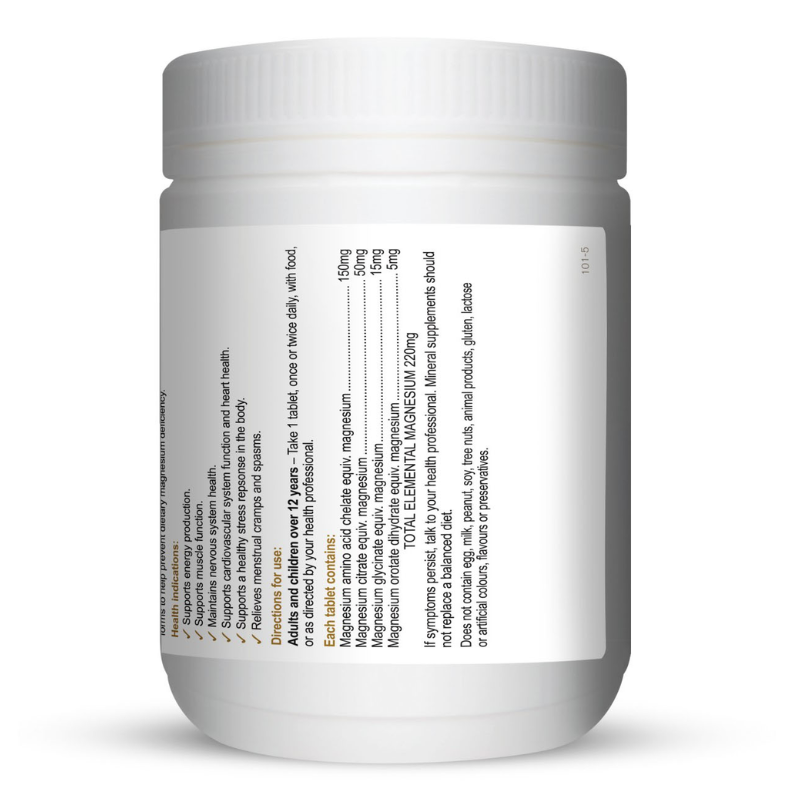 Herbs of Gold Magnesium Forte 120 Tablets high strength organic magnesium supplement for muscle, nerve and bone health.