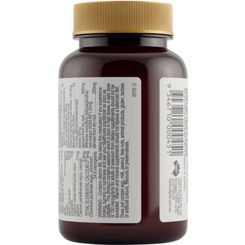 Herbs of Gold Men's Multi+ 30 Tablets with vitamins, minerals and herbal extracts to support men's health, energy and vitality.