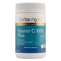 Herbs of Gold Vitamin C 1000 Plus 120 Tablets high strength vitamin C with zinc and citrus bioflavonoids for immune support.