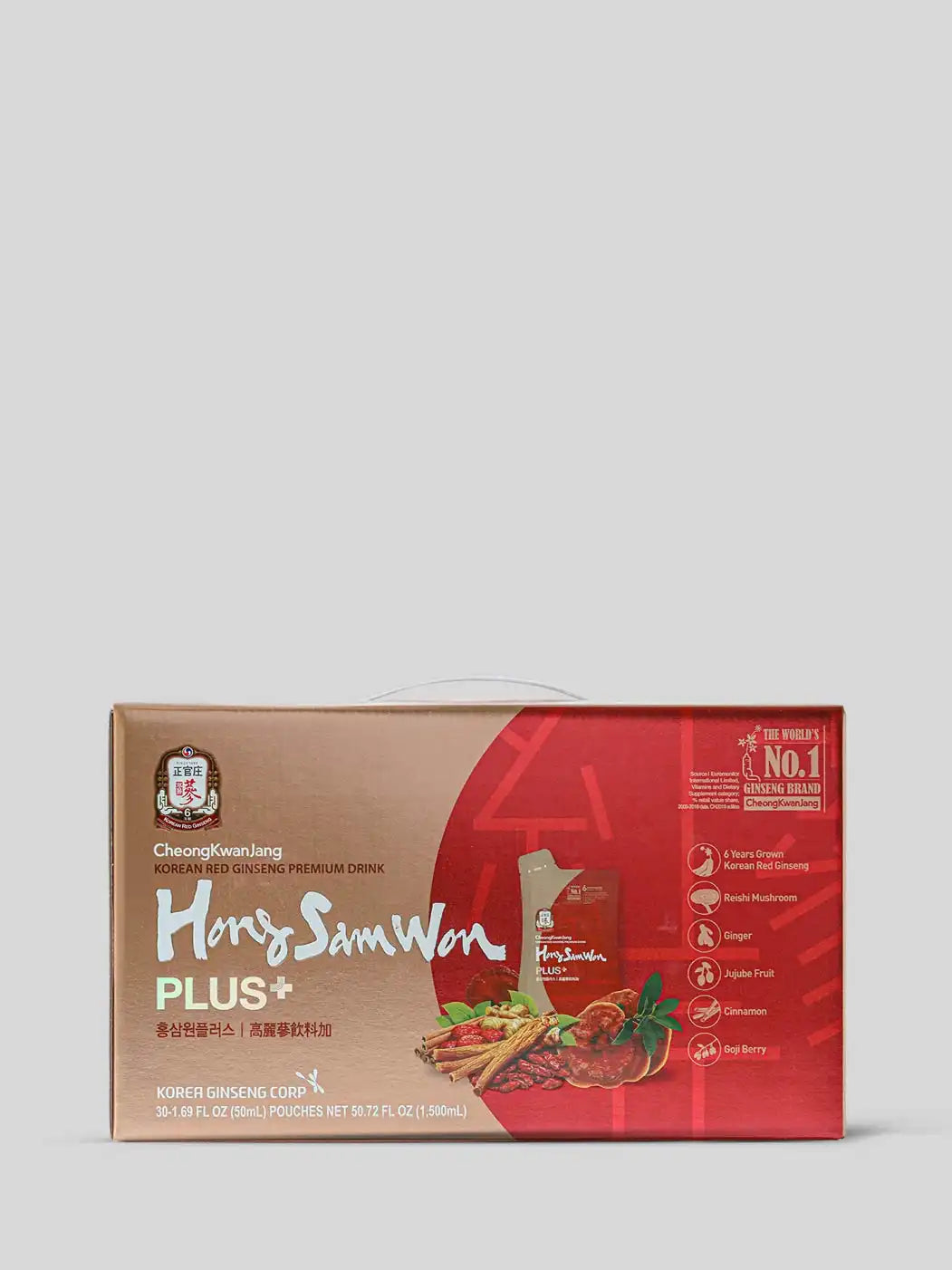 Korean Red Ginseng 50ml Hong Sam Won Plus 30 Pouches