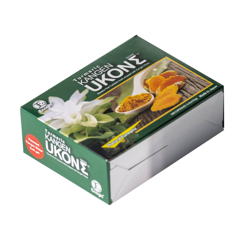 Kangen Ukon Turmeric 100 capsules premium turmeric supplement formulated to support liver health, antioxidant protection, and overall wellbeing.