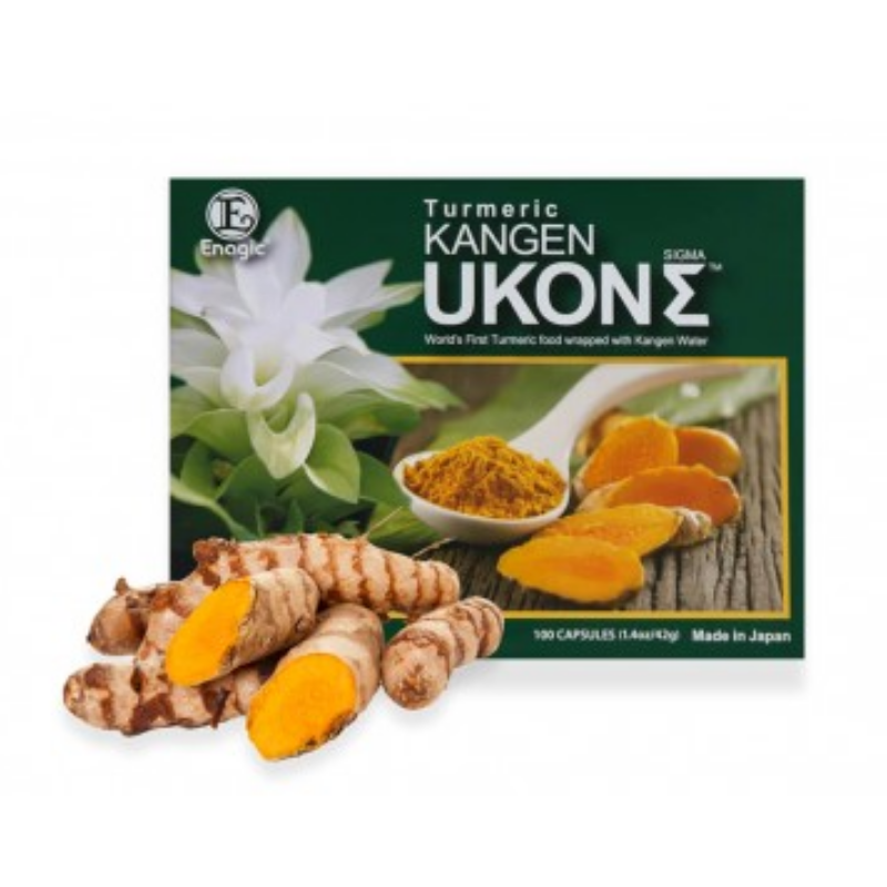 Kangen Ukon Turmeric 100 capsules premium turmeric supplement formulated to support liver health, antioxidant protection, and overall wellbeing.