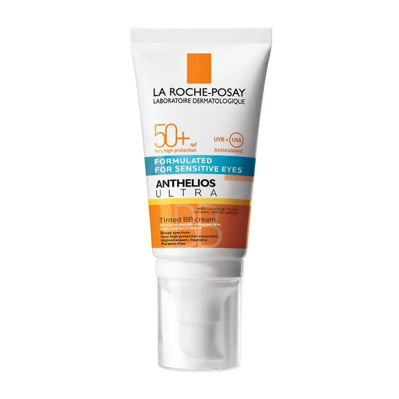 La Roche-Posay Anthelios Invisible Fluid SPF50+ Sunscreen 50ml lightweight facial sunscreen with broad spectrum UV protection.