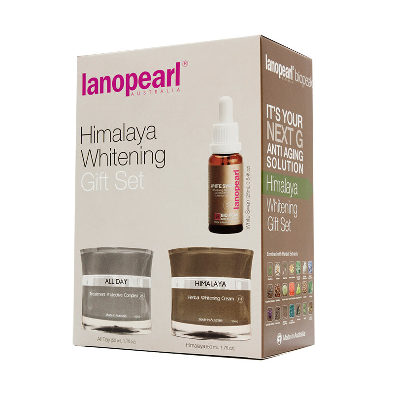 Lanopearl Himalaya Whitening Gift Set packaging on a white background