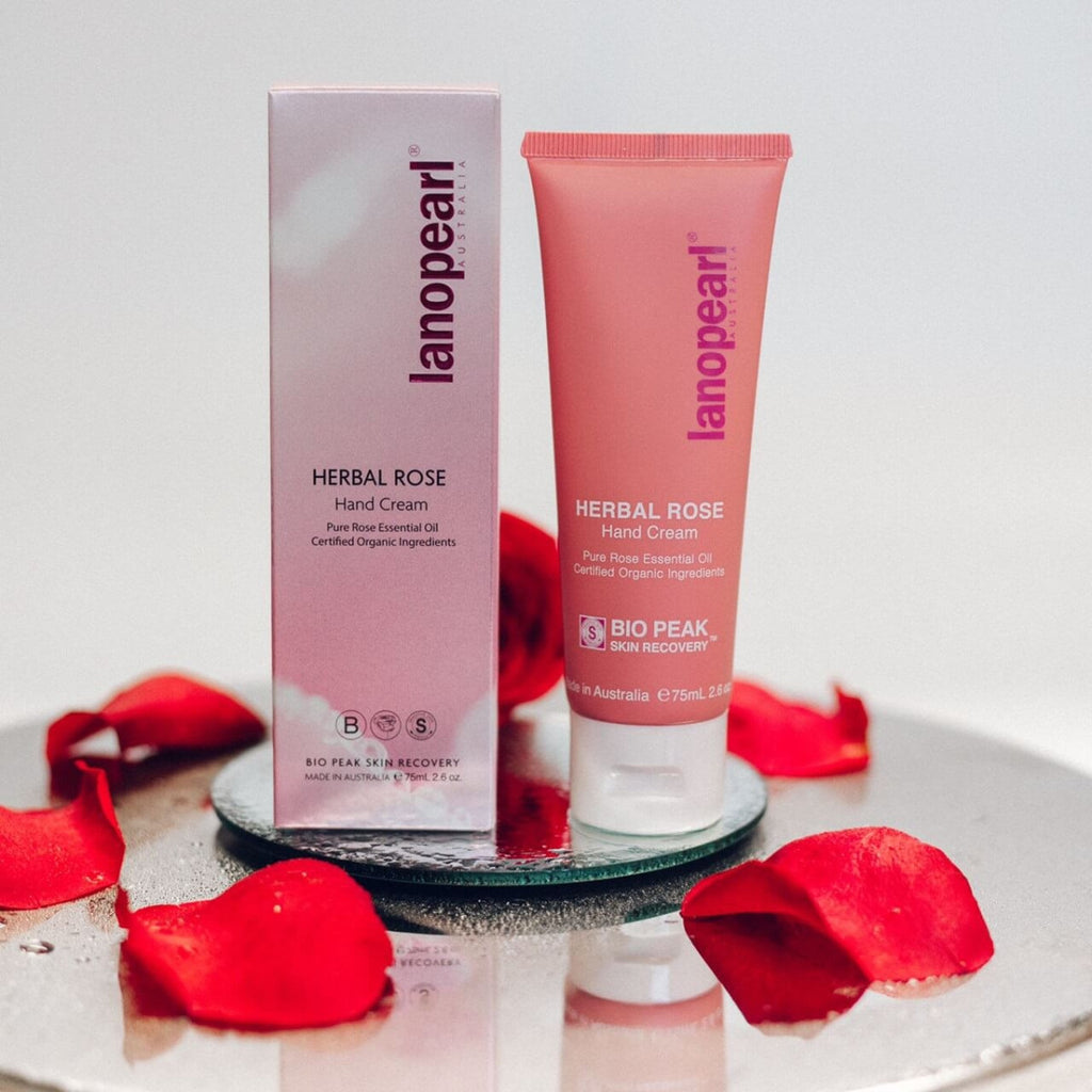 Lanopearl Herbal Rose Hand Cream 75ml