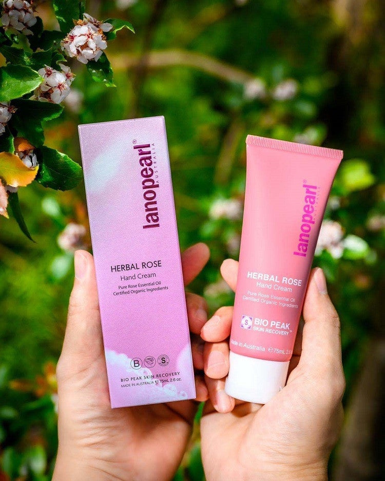 Lanopearl Herbal Rose Hand Cream 75ml