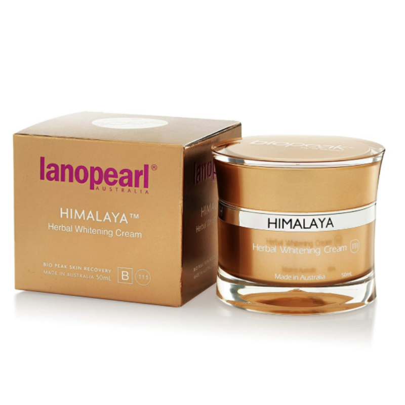 Himalaya Herbal Whitening Cream jar with packaging on a white background